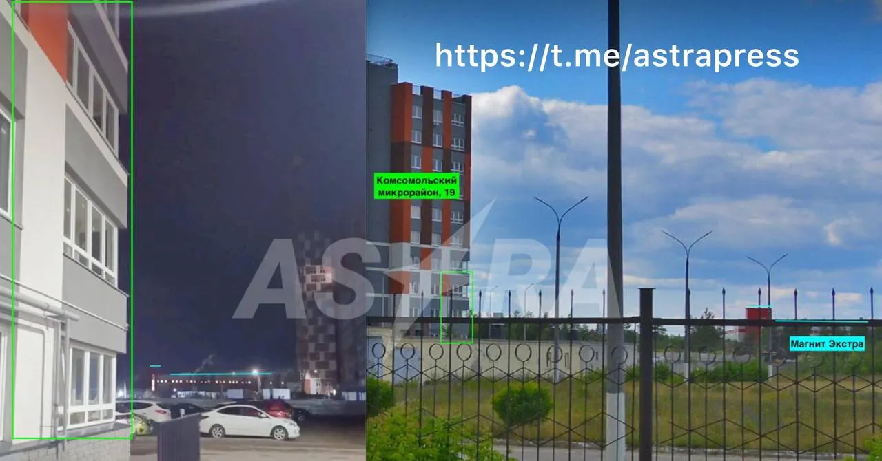 В Дзержинске (Нижегородская область) сработала сирена, затем были слышны взрывы. По геолокации дым виден со стороны завода взрывчатых веществ имени Свердлова; имеющиеся кадры не позволяют точно определить место возгорания.