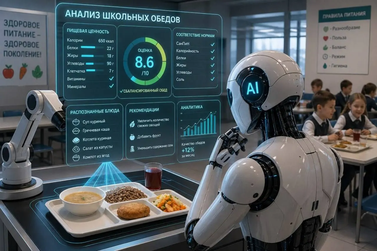 За 40 млн для столовых Ноябрьска и Салехарда закупили 38 «умных» весов с тепловизорами и камерами. ИИ выявил, что блюда остывают — в одной школе после установки теплового шкафа число отказов от питания сократилось.