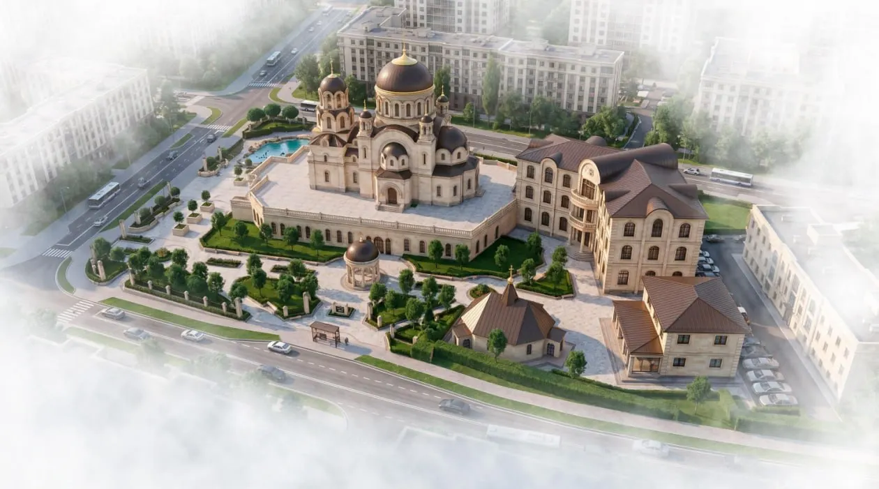 В районе Патрокла планируют построить комплекс площадью 7,3 тыс. м²: главный храм в неовизантийском направлении с отсылками к раннехристианскому Риму и Византии, парк с прудом, воскресную школу, причтовый дом и временный храм. Проект предусматривает доступную среду и зоны отдыха.