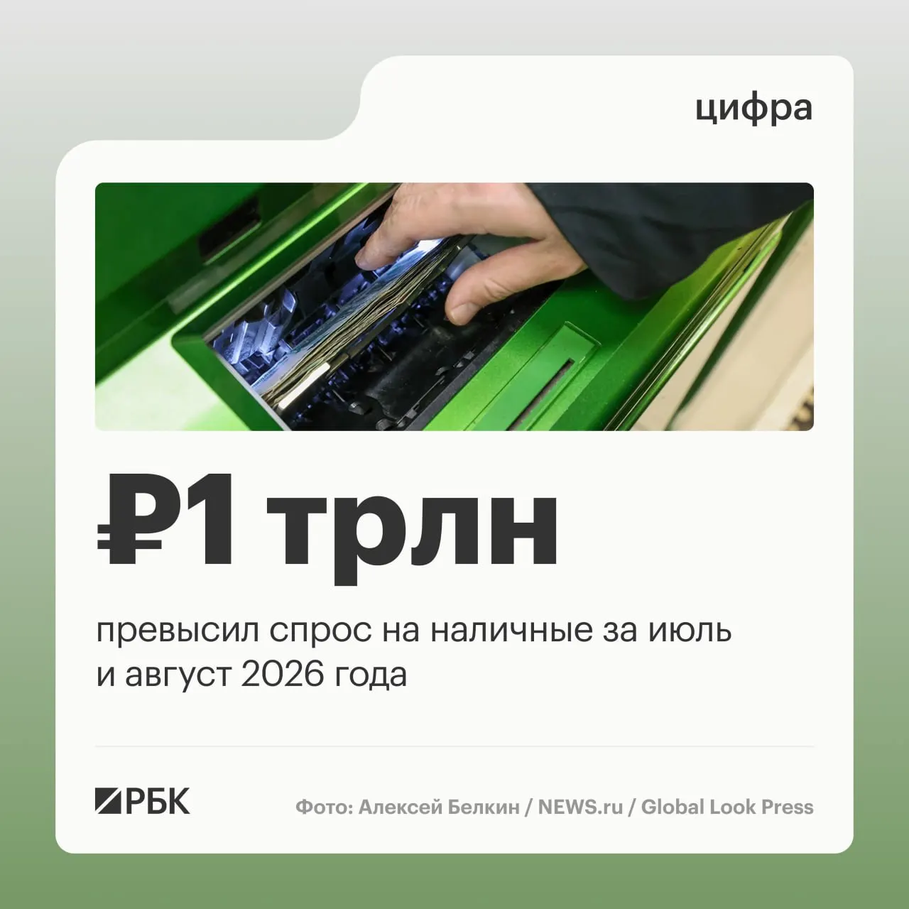ЦБ сообщает о продолжении роста наличных в обращении: в августе прирост составил примерно 443 млрд рублей; общий рост за год достигает около 2,5 трлн рублей; пик зафиксирован в апреле.