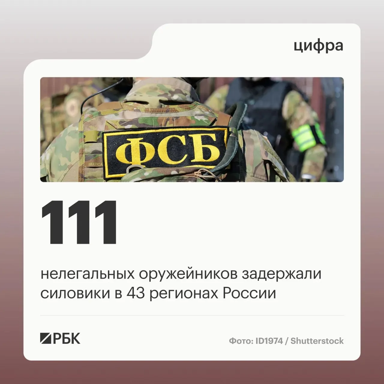 Оперативники пресекли незаконный оборот оружия: задержаны 111 подозреваемых, прекращена работа 37 подпольных мастерских по переделке огнестрельного оружия в 43 регионах.